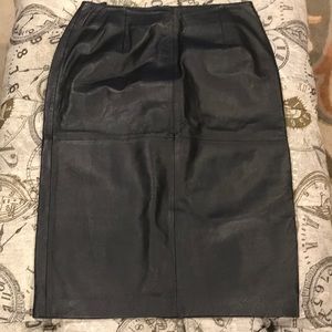 Leather skirt